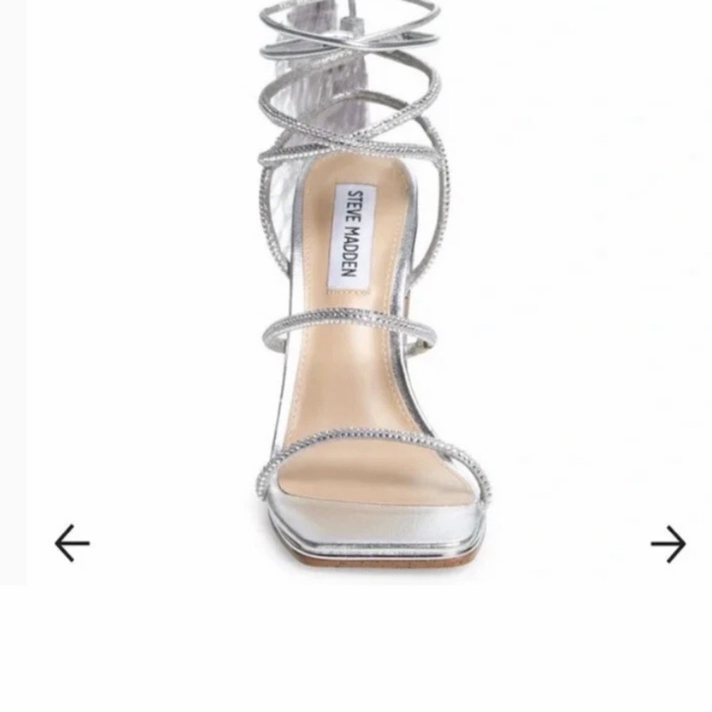 Steve Madden Metallic Strappy Heels